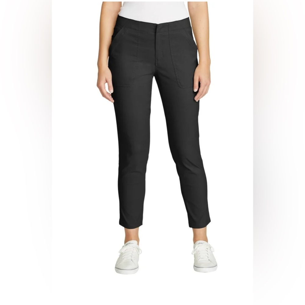 Eddie Bauer Women's UPF 50+ Performance Stretch Horizon  Ankle Pant (Black, 8)
